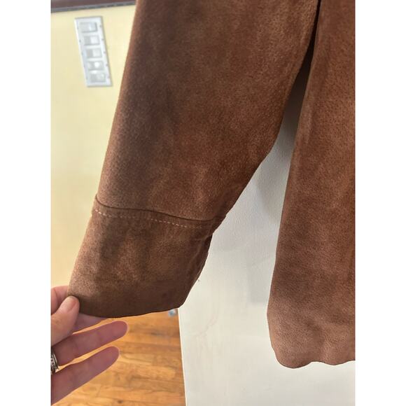 Wilsons Leather Vintage Y2K Brown Leather Suede M. Julian Jacket Size L Large - Picture 7 of 12